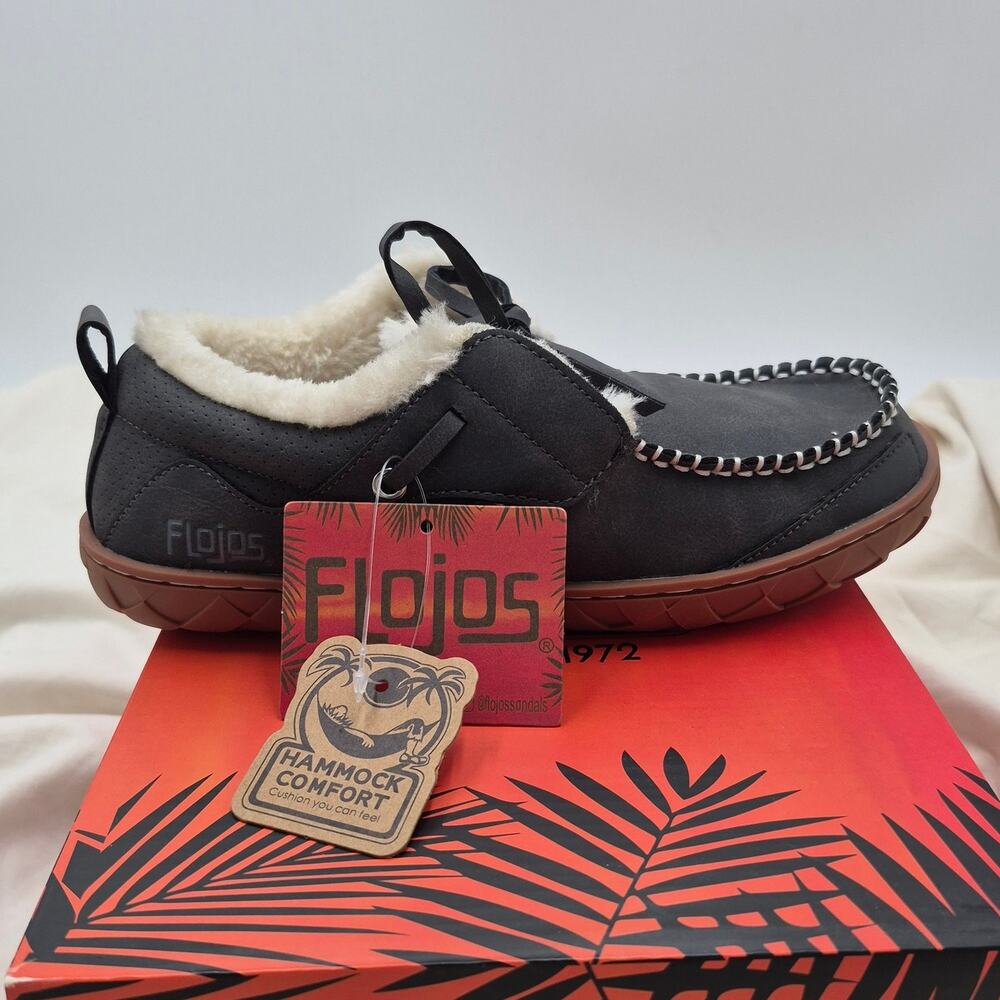 NEW Flojos Unisex Cancun Slipper grey Gum SIZE 5 US Women